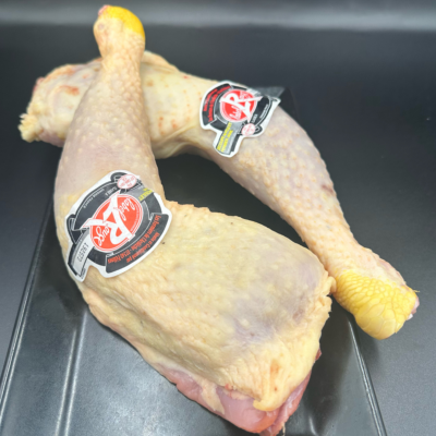 Cuisse de poulet fermier à 9.95€/kg 