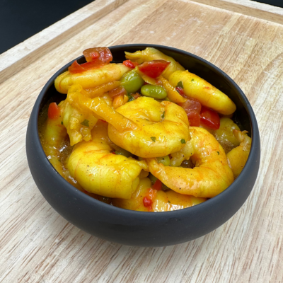 Gambas au curry à 39.95€ /kg