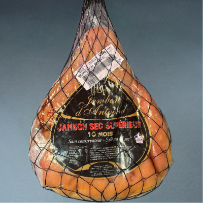 Jambon cru grande tranche entier à 16.95€ /kg