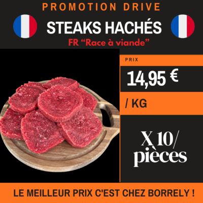 Steaks hachés X10 ( 150g)