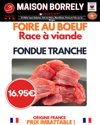 PROMO : Tranche à fondue 1kg 
