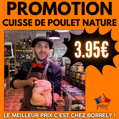 PROMO : Cuisse de poulet nature 1kg