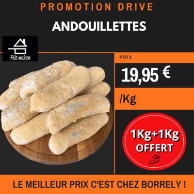 PROMO Andouillettes 1Kg + 1Kg OFFERT