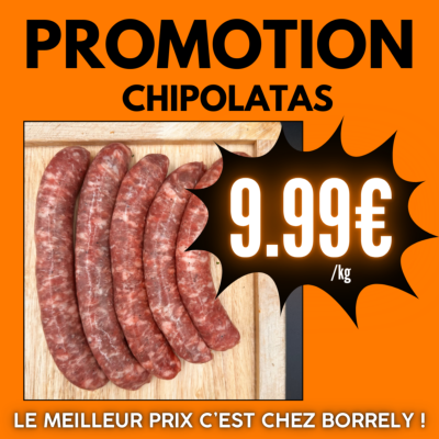 PROMO : Chipolatas 1kg