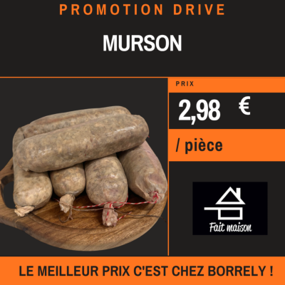 PROMO : Murson MAISON à 2,98€ pièce
