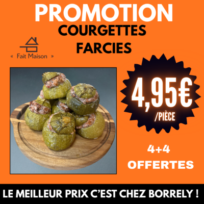 Courgette farcie à 4,95€ pièce