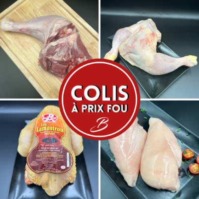 Colis volaille 5.3 kg à 7.95€ /kg