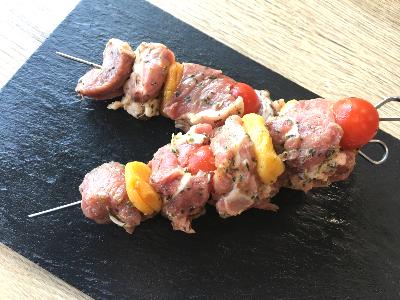 Brochette d'agneau 250g à 24.95€/kg