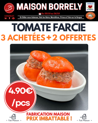 PROMO : 3 tomates farcies achetées = 2 offertes ! 