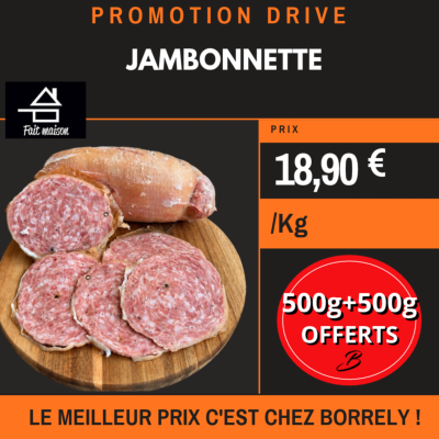 PROMO Jambonnette 500g+500g OFFERTS