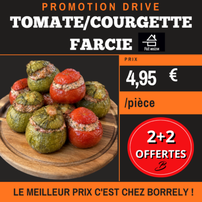 PROMO Tomate/Courgette farcie 4,95€ pièce