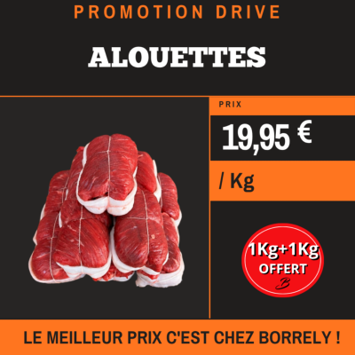 PROMO : Alouettes 1Kg+1Kg OFFERT