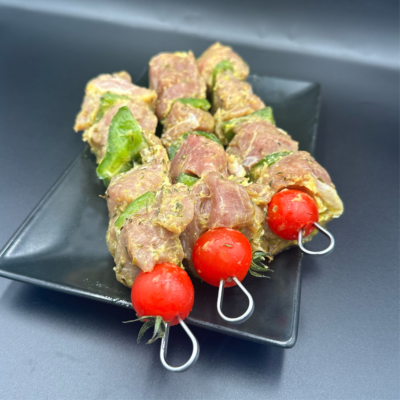 Brochette de filet mignon de porc thym/citron 250g à 19.95€ /kg