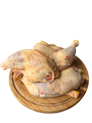 Cuisse de poulet fermier à 12.95€/kg 
