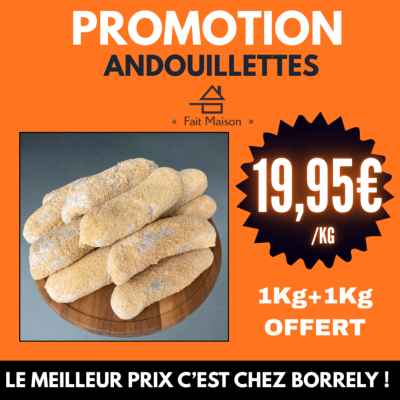 Andouillettes 1Kg + 1Kg OFFERT