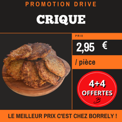 Criques à 4+4 OFFERTES