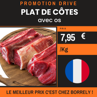PROMO Plats de côtes boeuf à 7,95€/Kg
