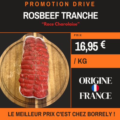 PROMO : Rosbeef tranche 1kg