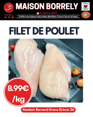 PROMO : Filet de poulet 1kg