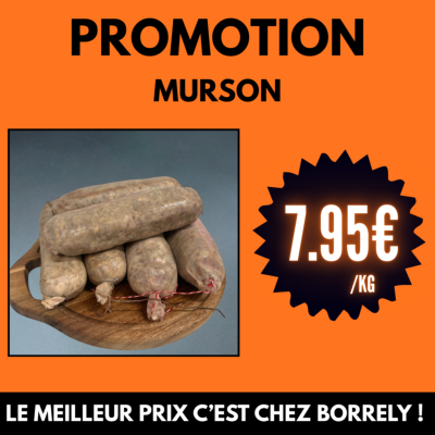 PROMO : Murson à 7.95€ /kg