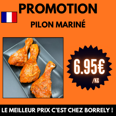 FOIRE A LA VOLAILLE : Pilon de poulet mariné 6.95€/kg