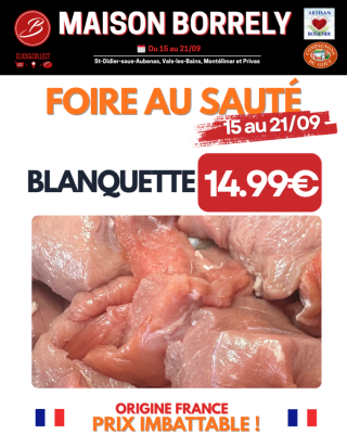 PROMO : Blanquette de veau 1kg